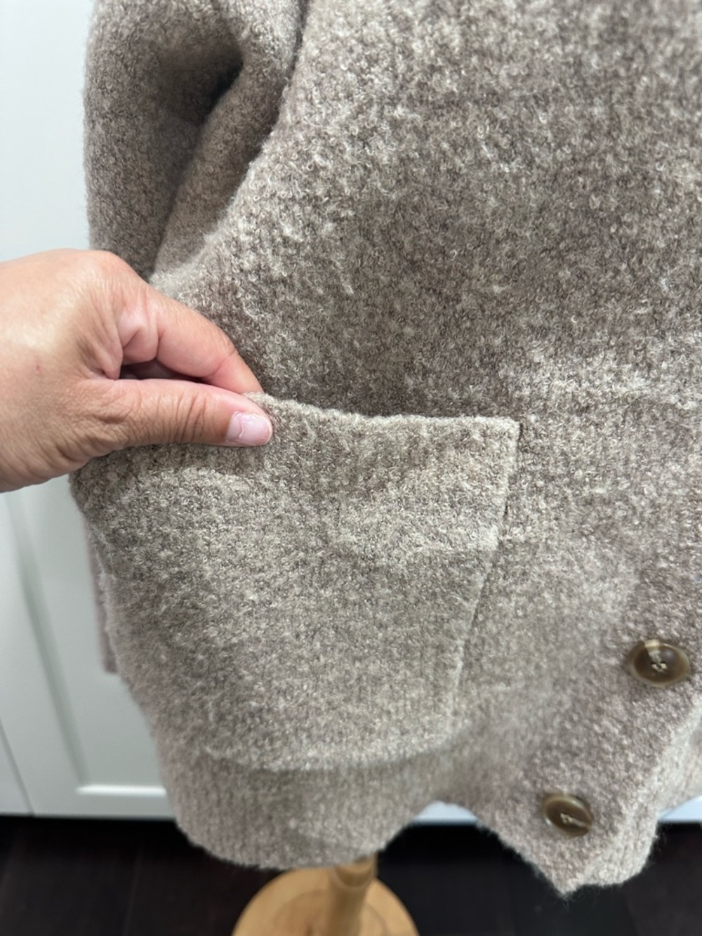 GRLFRND Leeana Cardigan - Taupe Blush - Picture 6 of 9